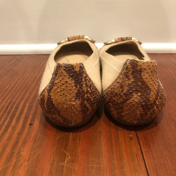 🔥NWOT🔥 Christian Dior My Dior Snakeskin Flats - Picture 1 of 5
